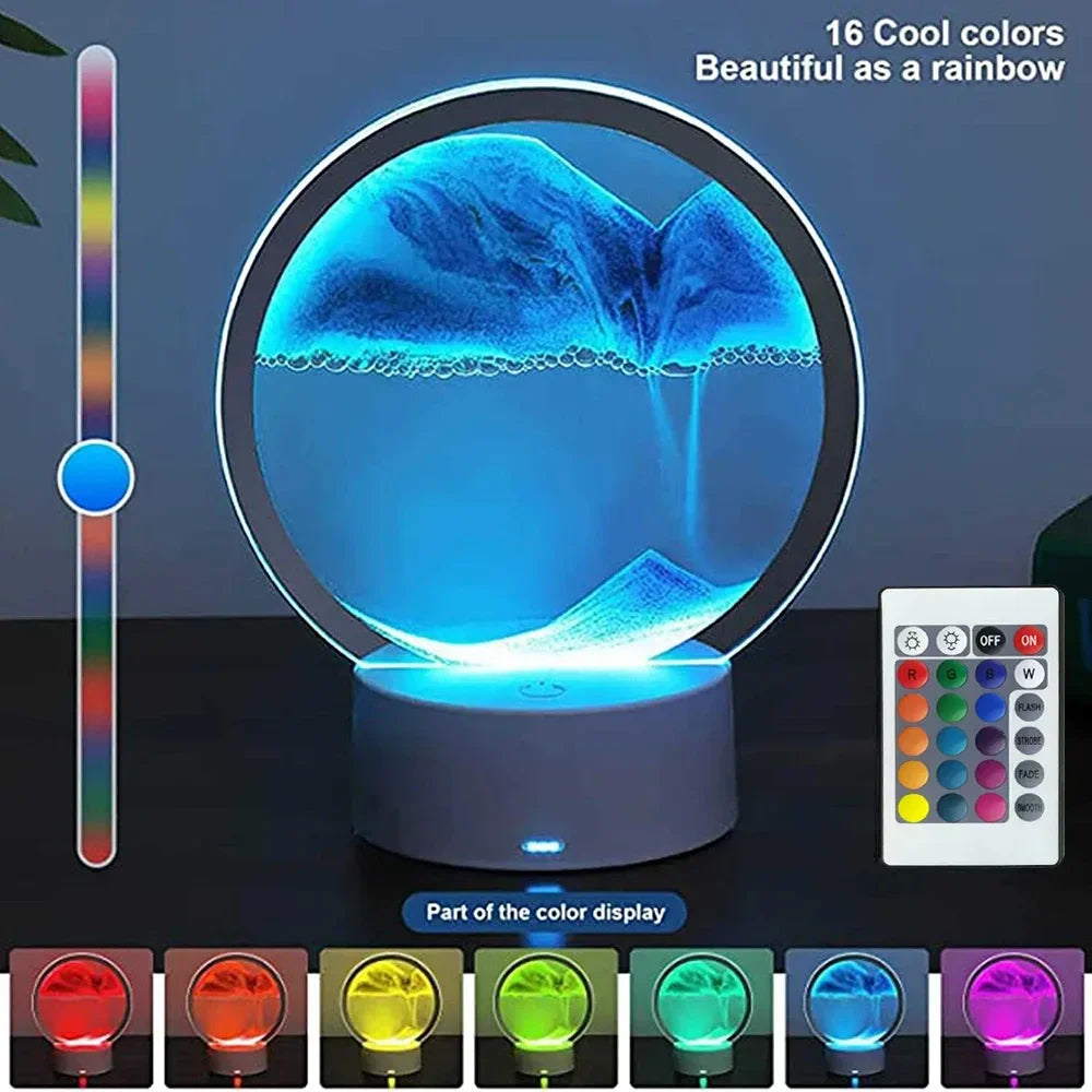Moving Sand Art Table Lamp